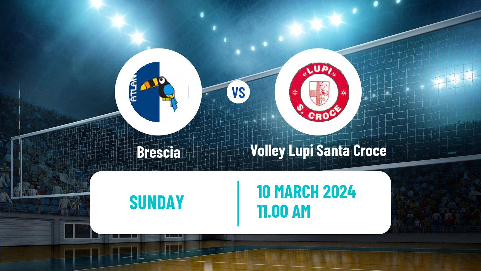 Volleyball Italian Serie A2 Volleyball Brescia - Volley Lupi Santa Croce