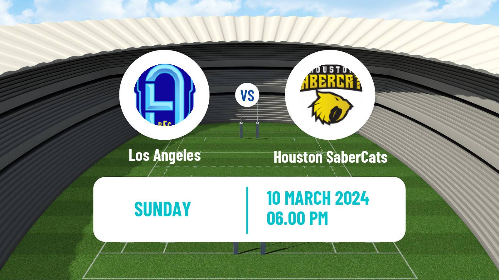 Rugby union USA Major League Rugby Los Angeles - Houston SaberCats