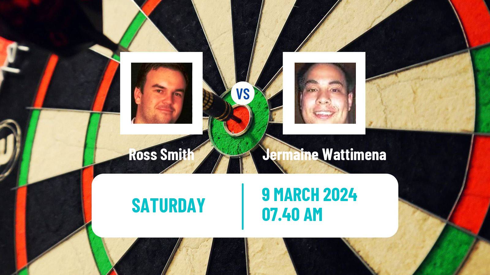 Darts European Tour 1 Ross Smith - Jermaine Wattimena