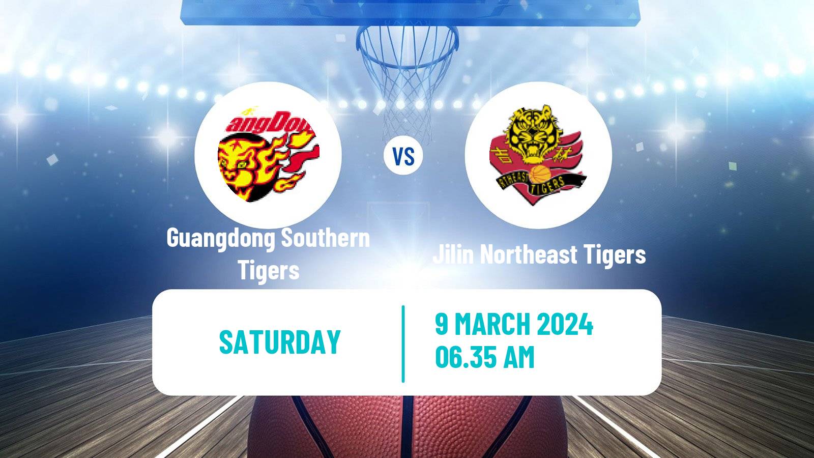 Basketball CBA Guangdong Southern Tigers - Jilin Northeast Tigers