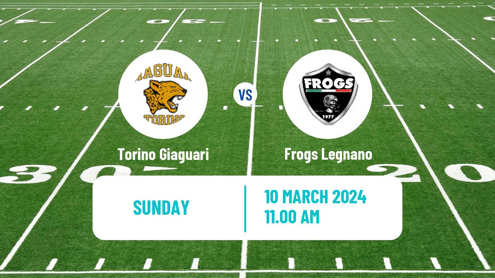 American football Italian IFL Torino Giaguari - Frogs Legnano