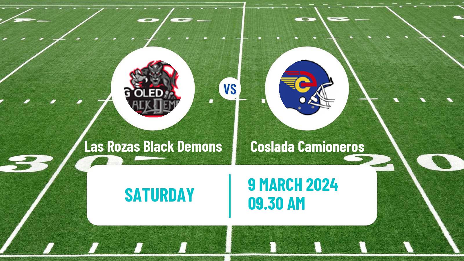 American football Spanish LNFA Serie A Las Rozas Black Demons - Coslada Camioneros
