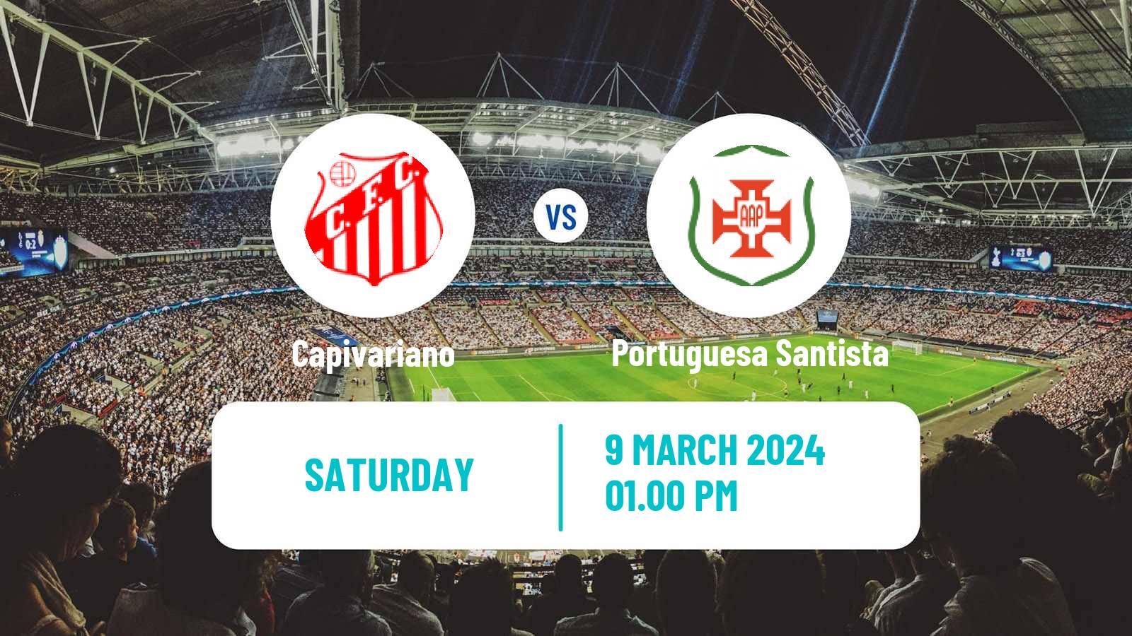 Soccer Brazilian Campeonato Paulista A2 Capivariano - Portuguesa Santista