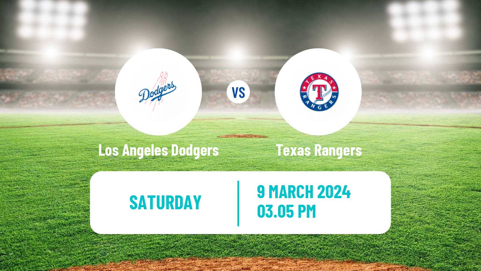 Baseball MLB Spring Training Los Angeles Dodgers - Texas Rangers