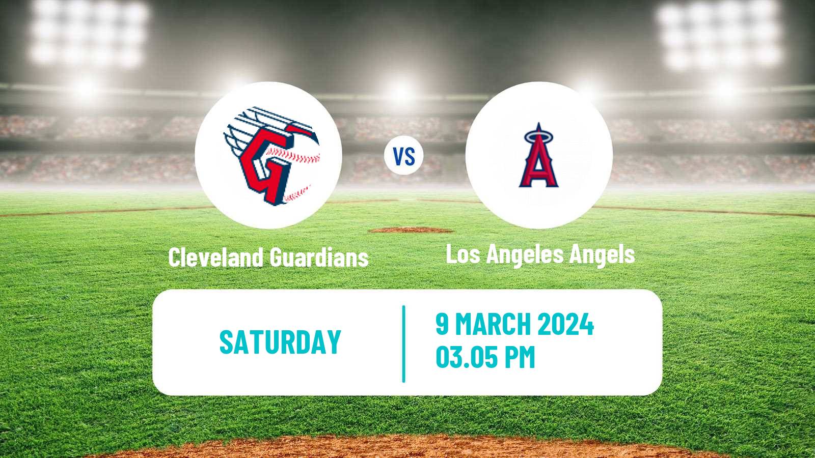 Baseball MLB Spring Training Cleveland Guardians - Los Angeles Angels