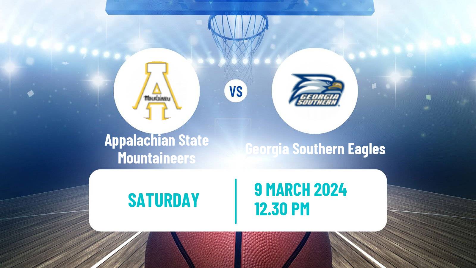 Basketball NCAA College Basketball Appalachian State Mountaineers - Georgia Southern Eagles