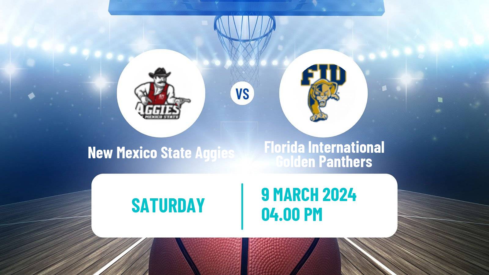 Basketball NCAA College Basketball New Mexico State Aggies - Florida International Golden Panthers