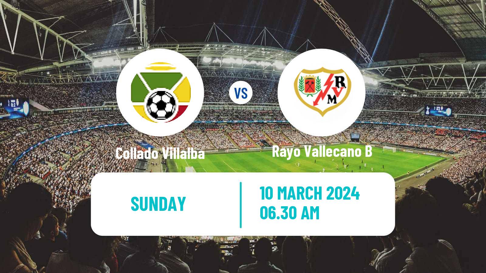 Soccer Spanish Tercera RFEF - Group 7 Collado Villalba - Rayo Vallecano B