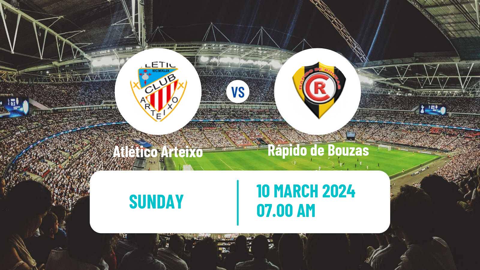 Soccer Spanish Tercera RFEF - Group 1 Atlético Arteixo - Rápido de Bouzas