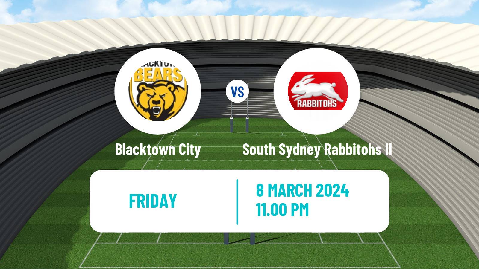 Rugby league Australian NSW Cup Blacktown City - South Sydney Rabbitohs II