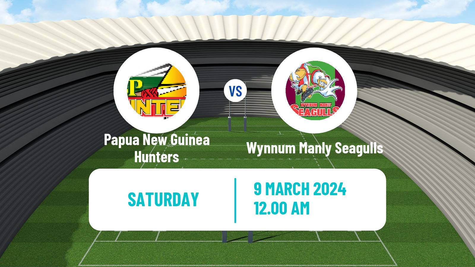 Rugby league Australian Queensland Cup Papua New Guinea Hunters - Wynnum Manly Seagulls