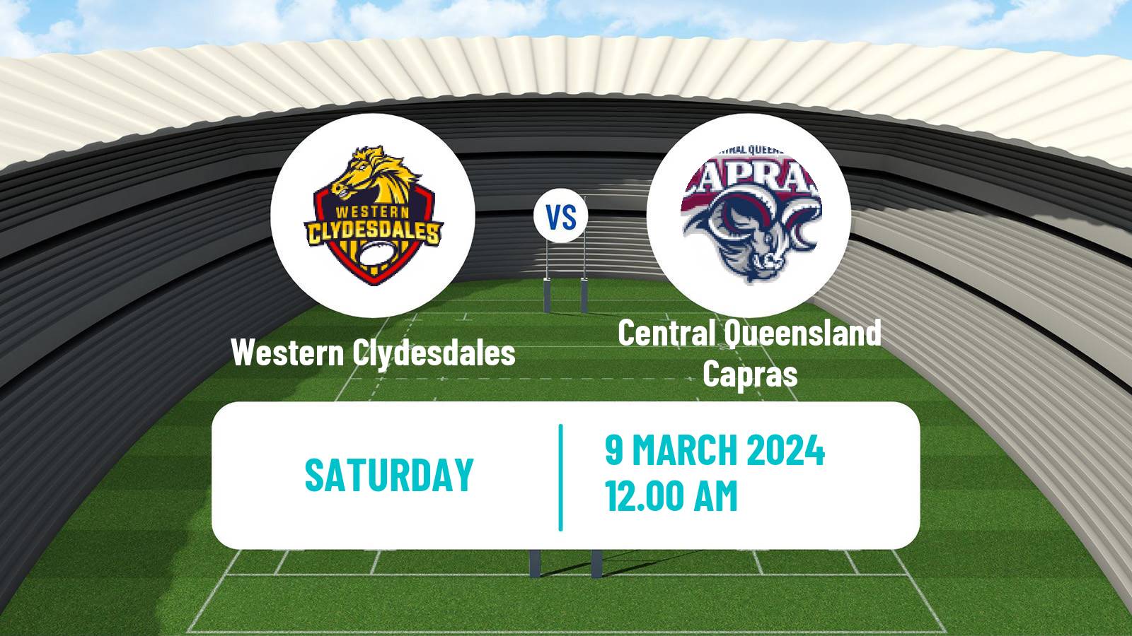 Rugby league Australian Queensland Cup Western Clydesdales - Central Queensland Capras