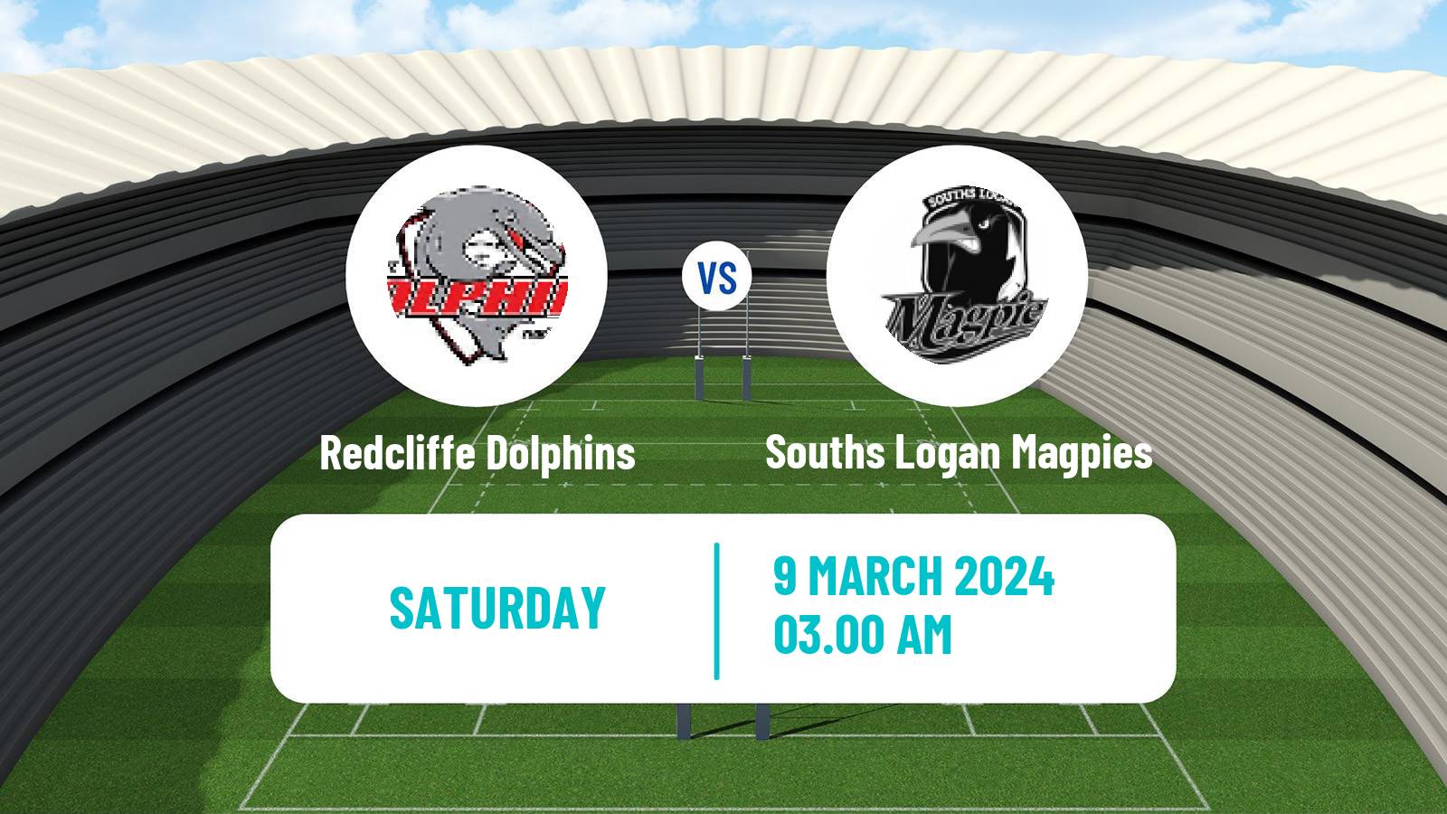 Rugby league Australian Queensland Cup Redcliffe Dolphins - Souths Logan Magpies