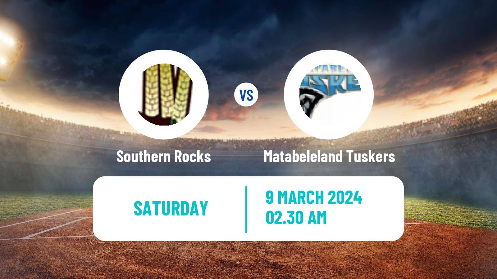 Cricket Zimbabwe Twenty20 Competition Southern Rocks - Matabeleland Tuskers