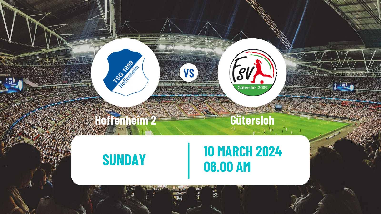 Soccer German 2 Bundesliga Women Hoffenheim 2 - Gütersloh