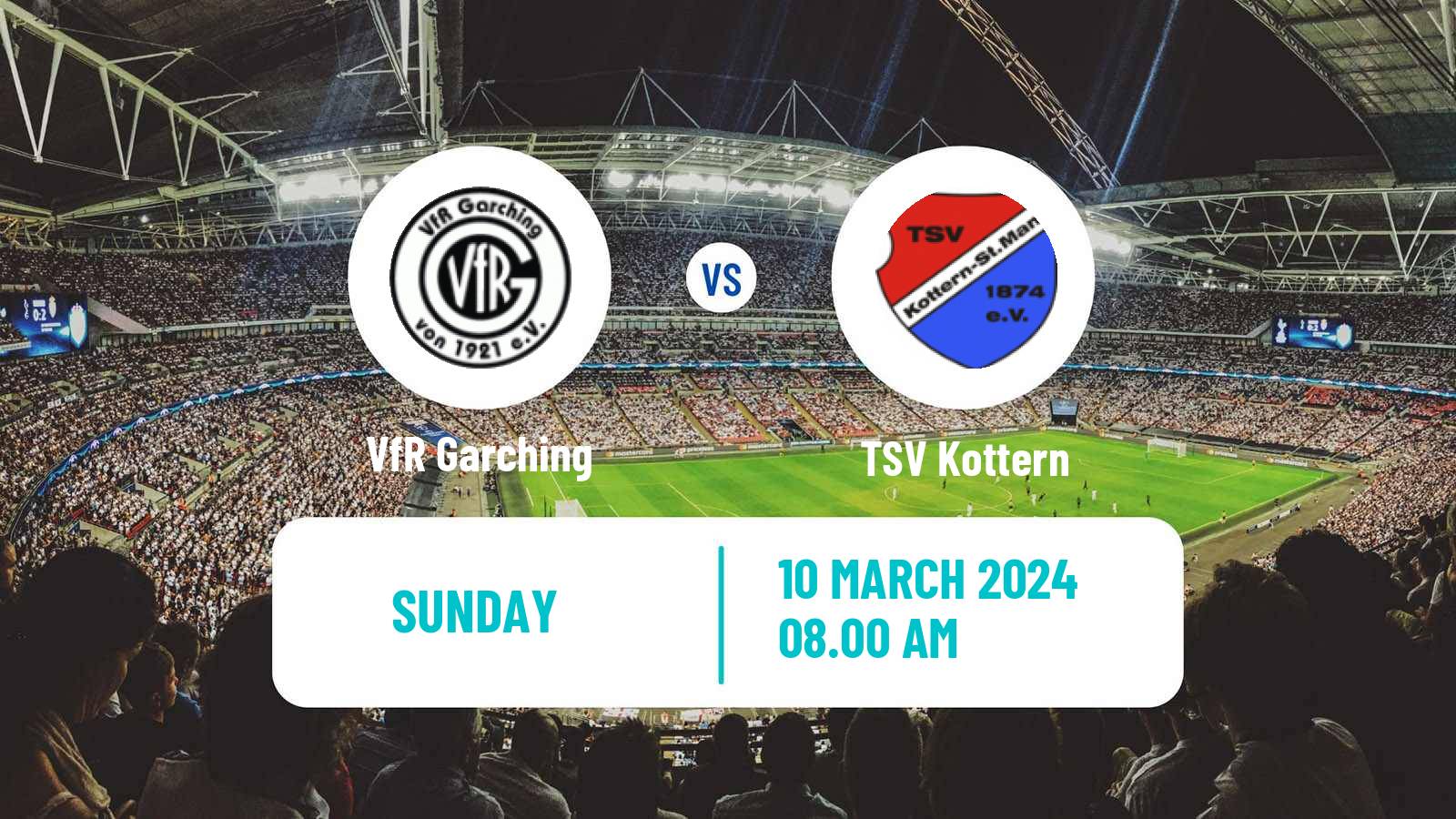 Soccer German Oberliga Bayern Süd Garching - TSV Kottern