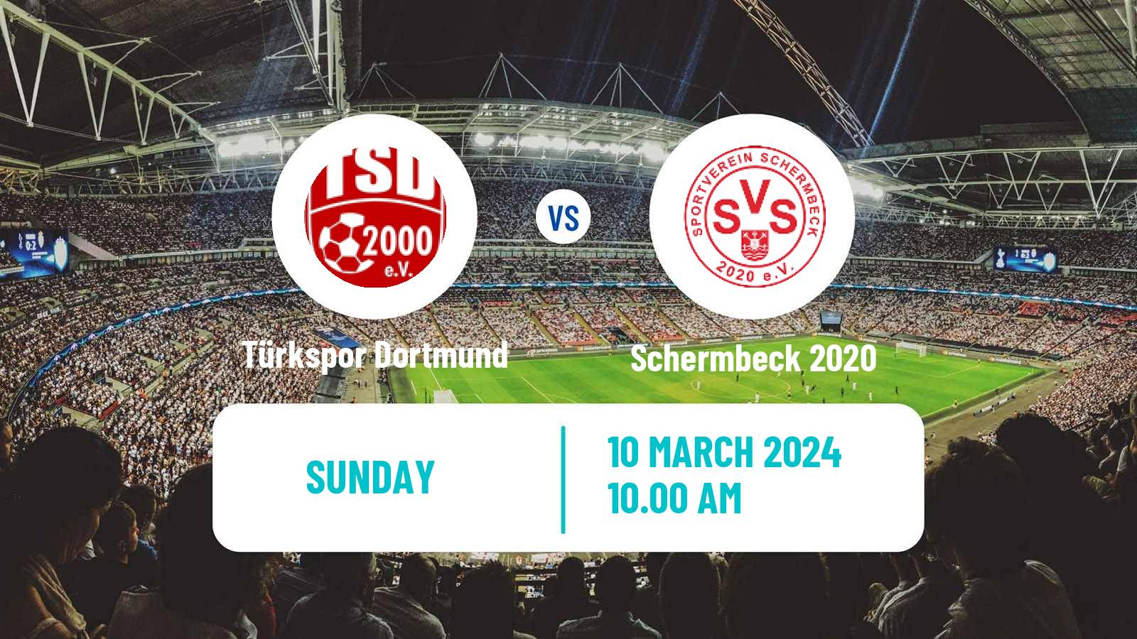 Soccer German Oberliga Westfalen Türkspor Dortmund - Schermbeck 2020