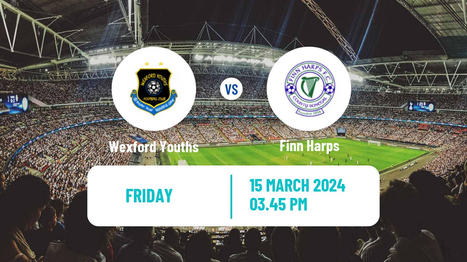 Soccer Irish Division 1 Wexford Youths - Finn Harps