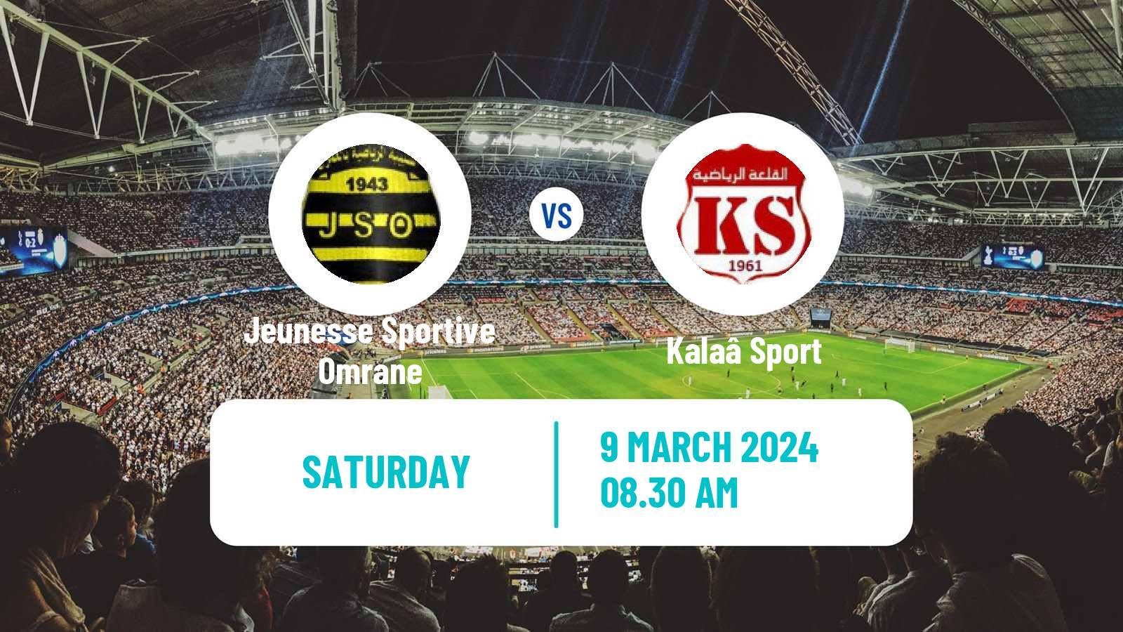 Soccer Tunisian Ligue 2 Jeunesse Sportive Omrane - Kalaâ