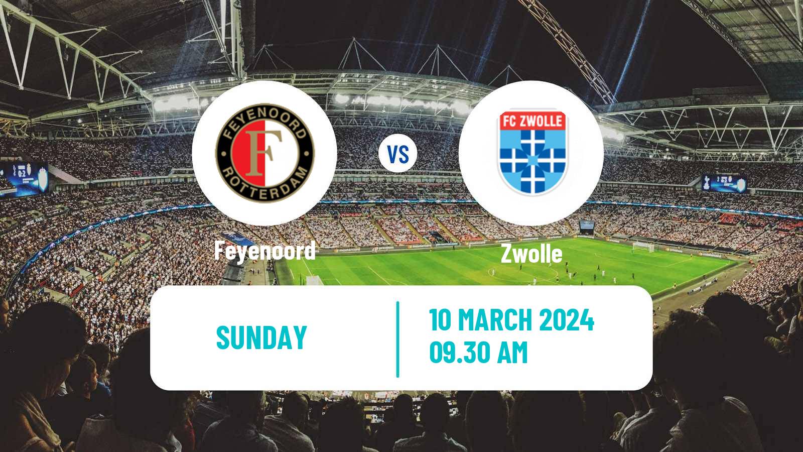 Soccer Dutch Eredivisie Women Feyenoord - Zwolle