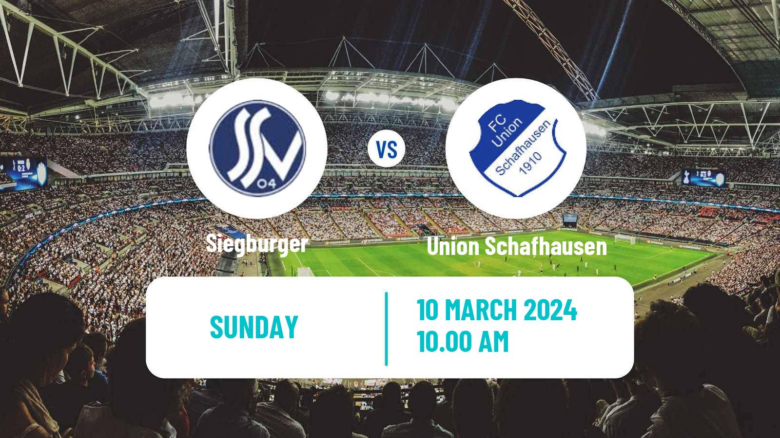 Soccer German Oberliga Mittelrhein Siegburger - Union Schafhausen