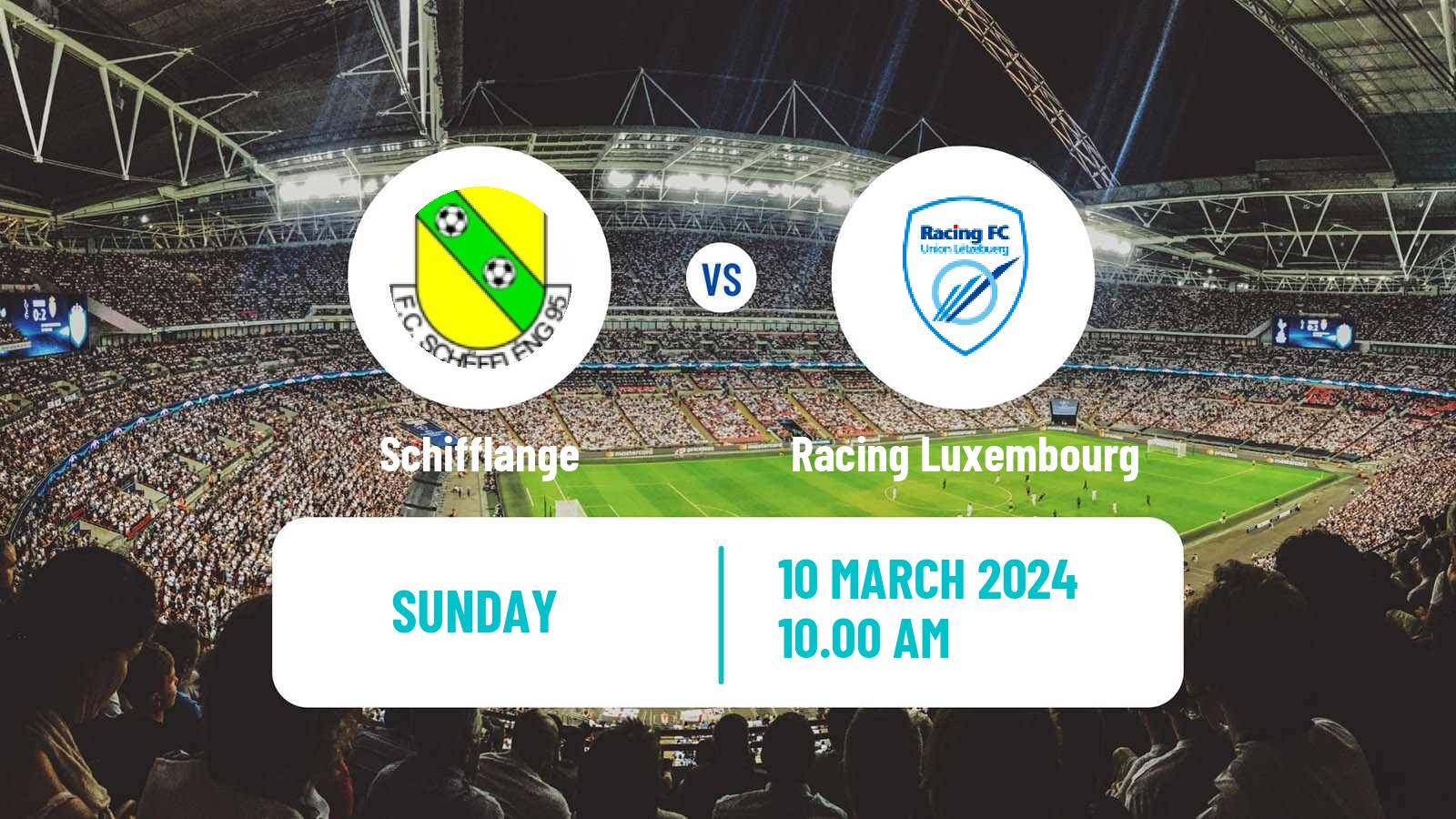 Soccer Luxembourg National Division Schifflange - Racing Luxembourg