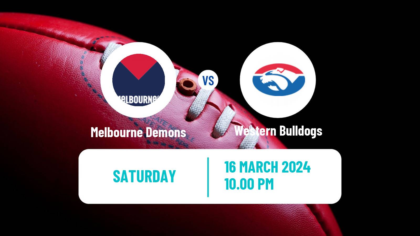 Aussie rules AFL Melbourne Demons - Western Bulldogs