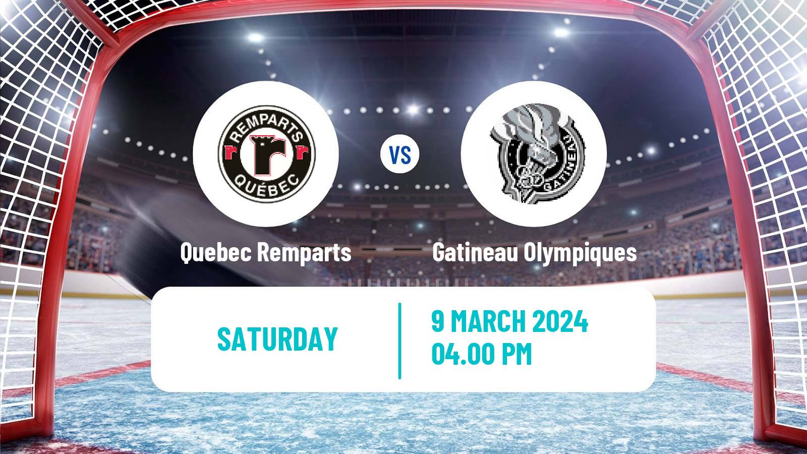 Hockey QMJHL Quebec Remparts - Gatineau Olympiques