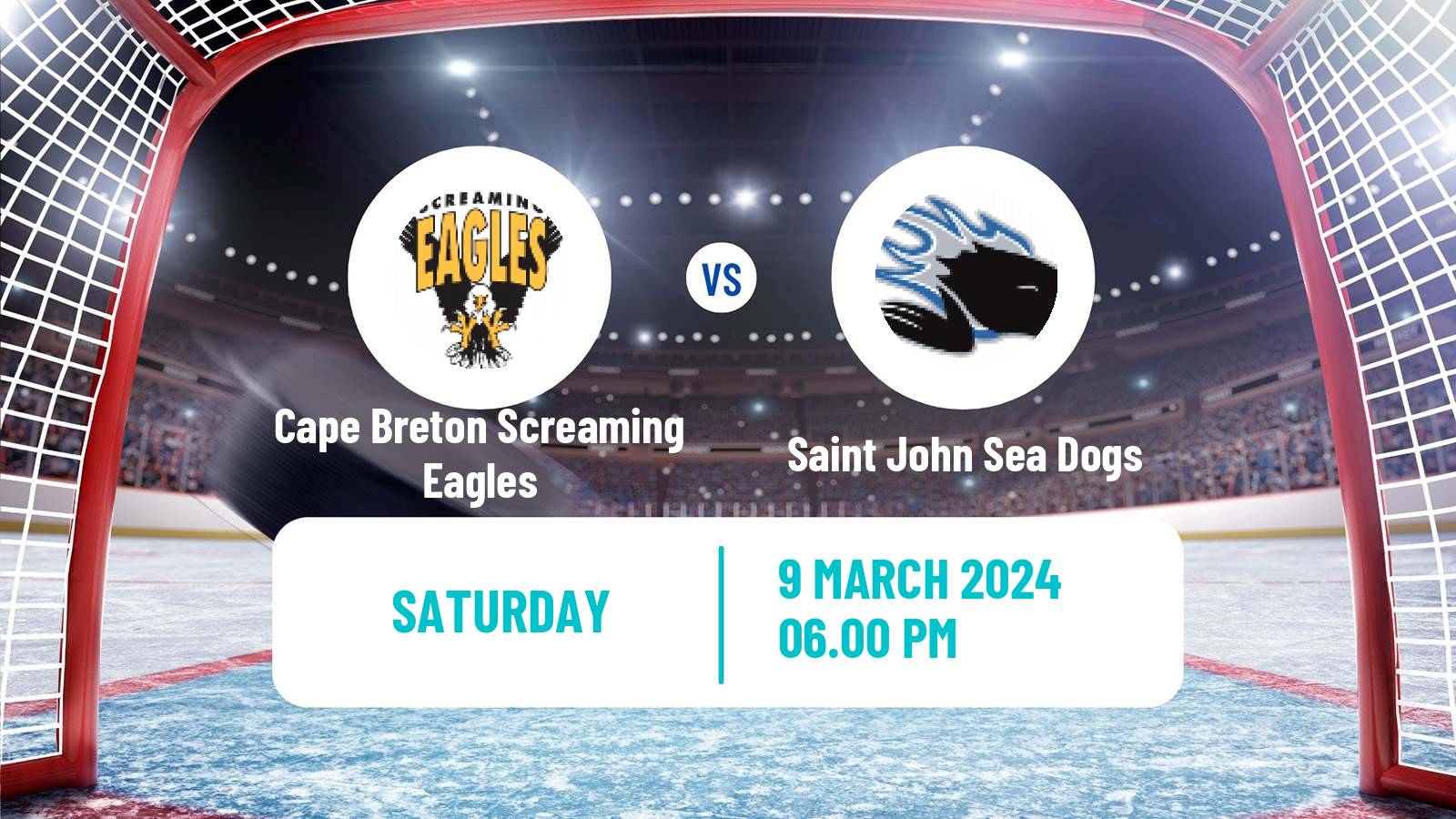Hockey QMJHL Cape Breton Screaming Eagles - Saint John Sea Dogs
