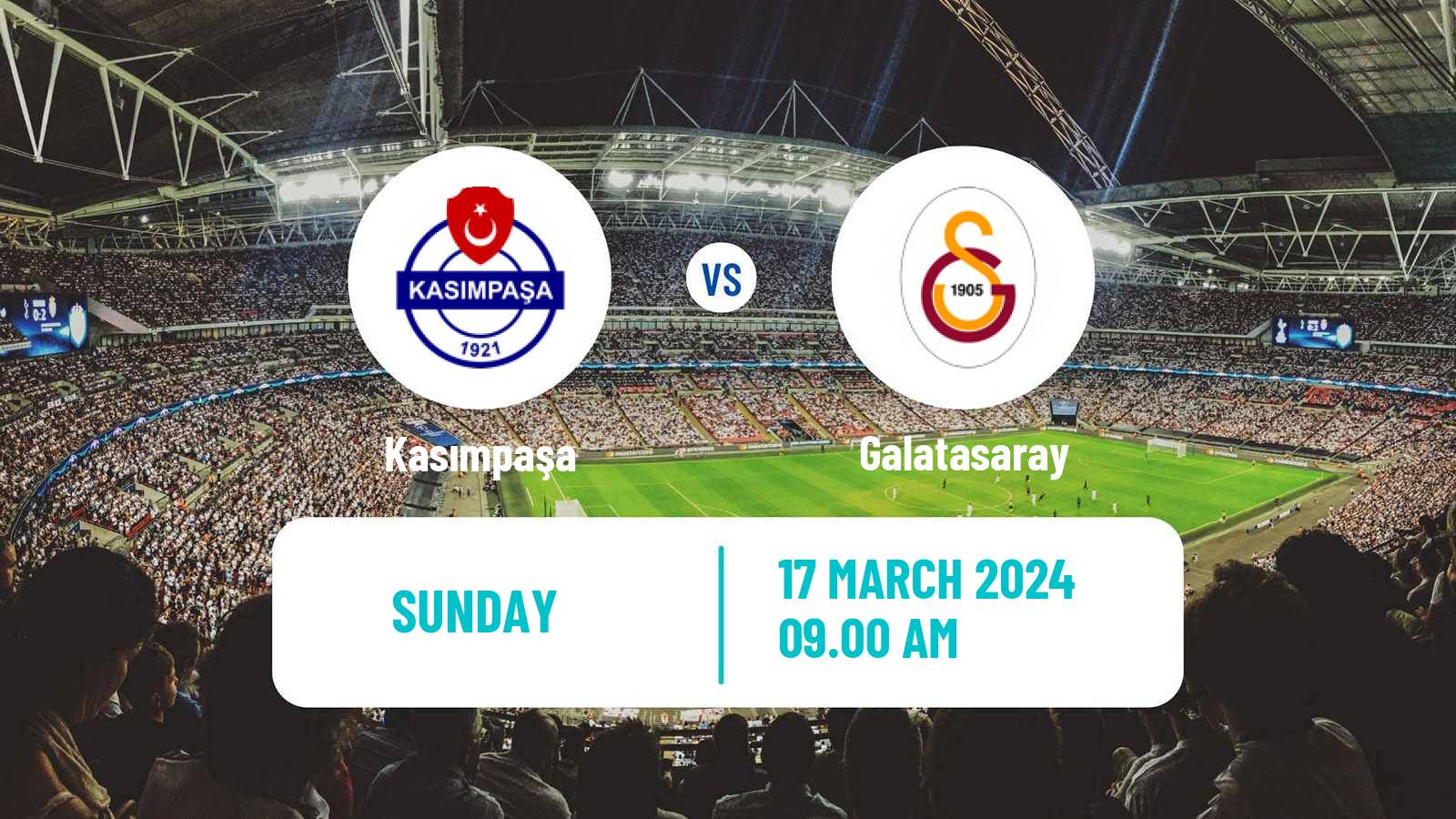 Soccer Turkish Super League Kasımpaşa - Galatasaray