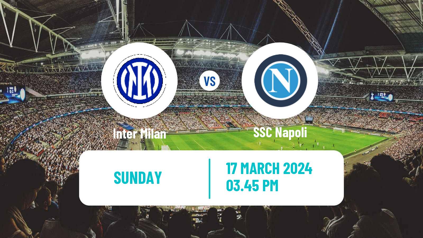 Soccer Italian Serie A Inter Milan - Napoli