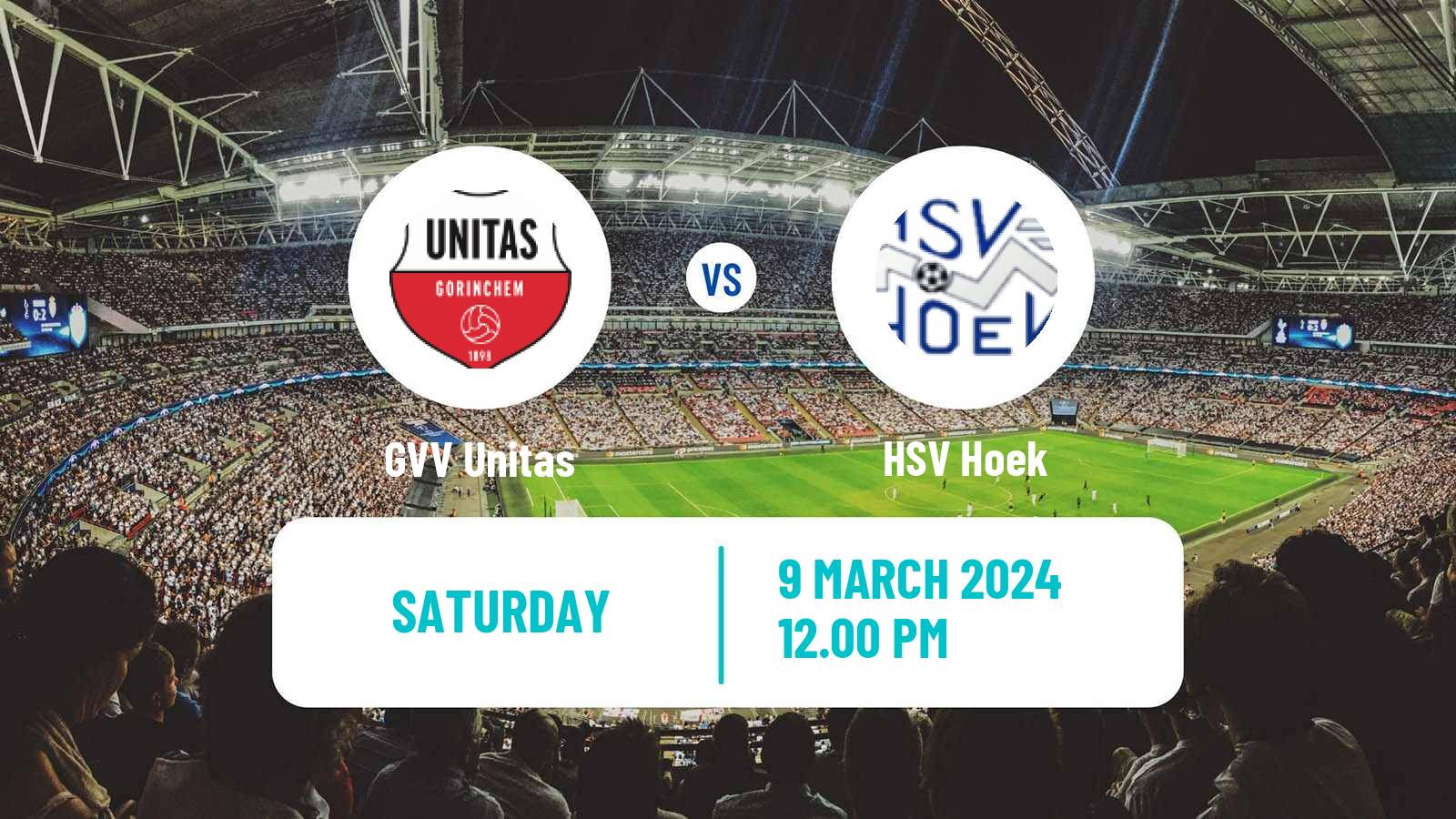 Soccer Dutch Derde Divisie GVV Unitas - HSV Hoek