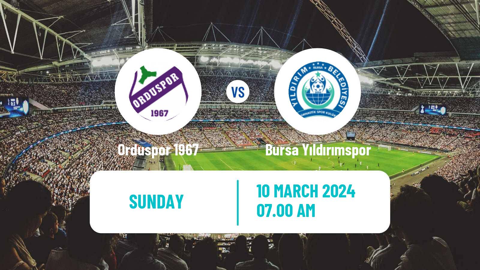 Soccer Turkish 3 Lig Group 4 Orduspor 1967 - Bursa Yıldırımspor