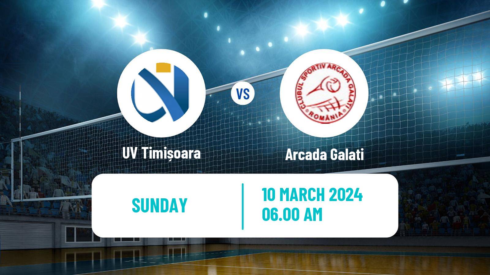 Volleyball Romanian Divizia A1 Volleyball UV Timișoara - Arcada Galati