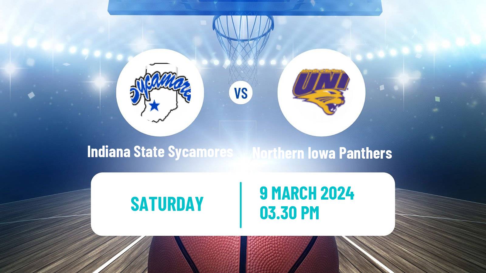 Basketball NCAA College Basketball Indiana State Sycamores - Northern Iowa Panthers