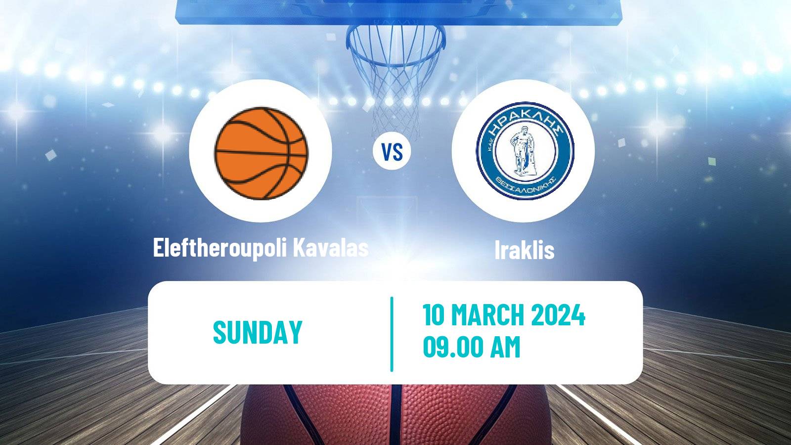 Basketball Greek Elite League Basketball Eleftheroupoli Kavalas - Iraklis