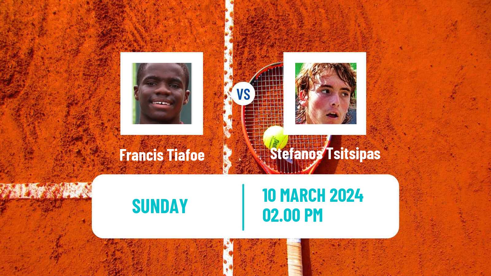 Tennis ATP Indian Wells Francis Tiafoe - Stefanos Tsitsipas