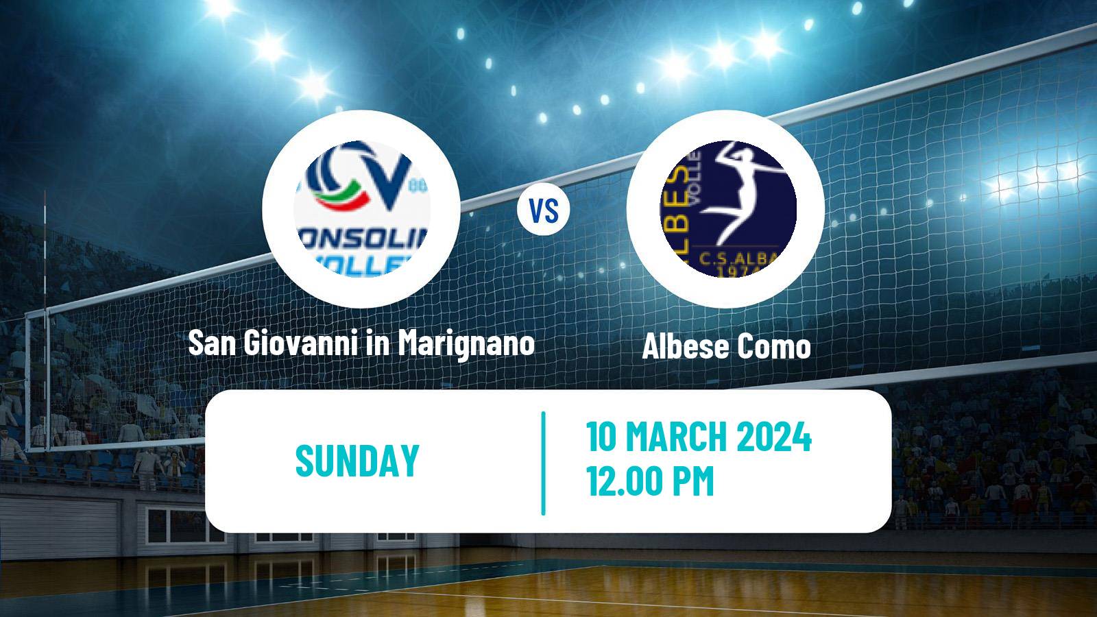 Volleyball Italian Serie A2 Volleyball Women San Giovanni in Marignano - Albese Como