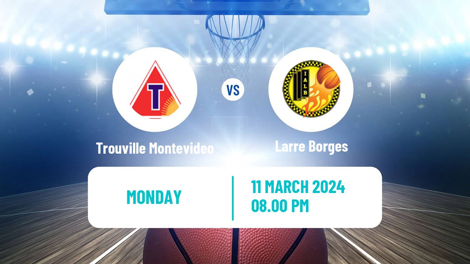 Basketball Uruguayan Liga Basketball Trouville Montevideo - Larre Borges