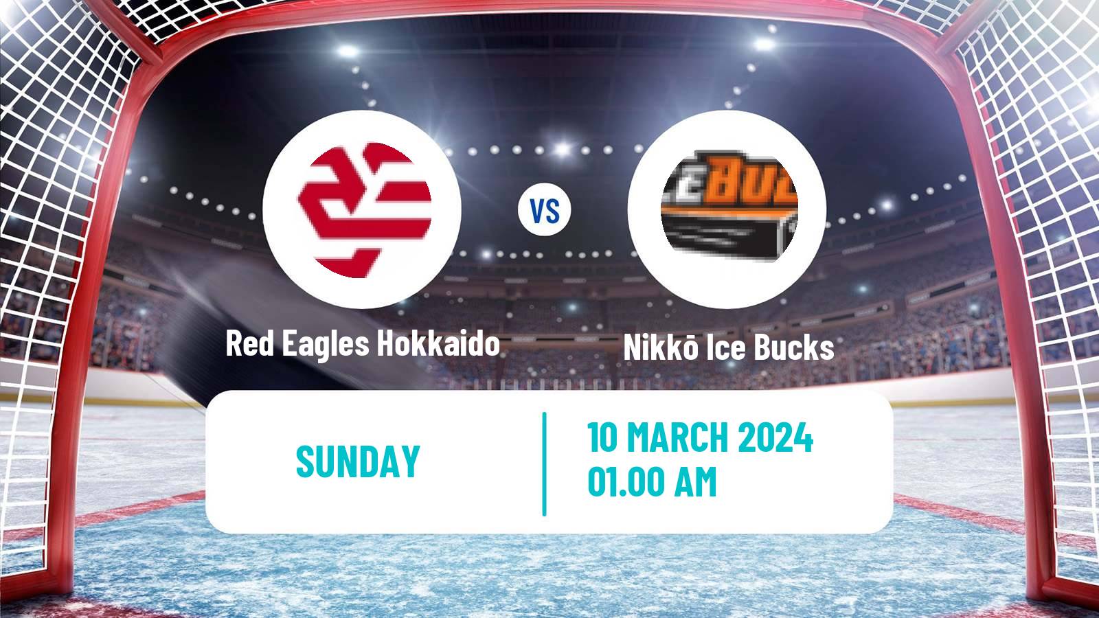 Hockey Asia League Ice Hockey Red Eagles Hokkaido - Nikkō Ice Bucks