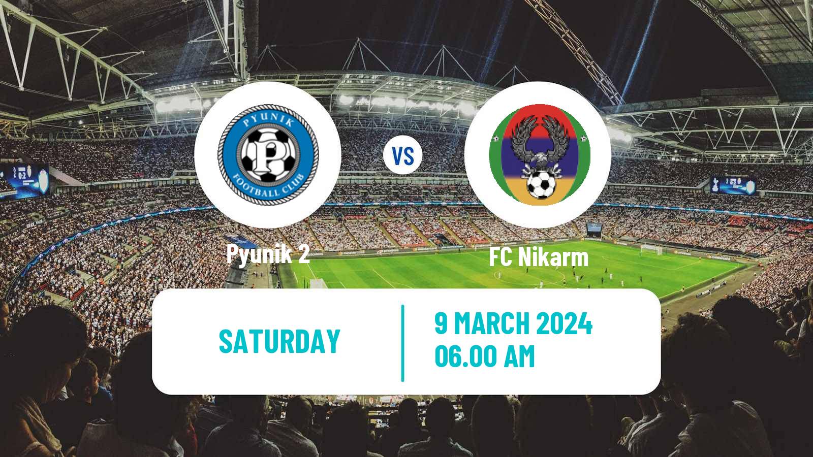 Soccer Armenian First League Pyunik 2 - Nikarm
