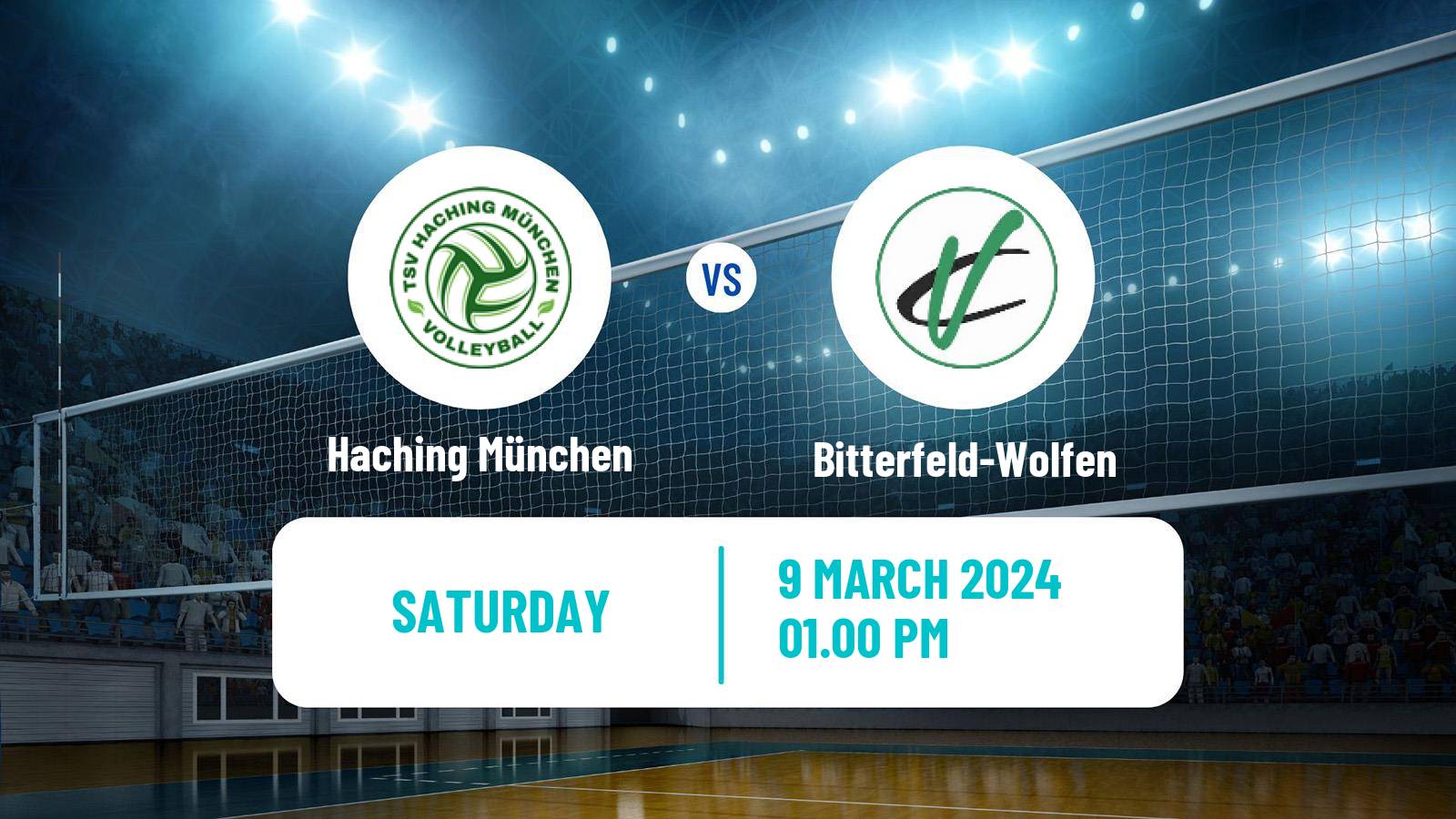 Volleyball German Bundesliga Volleyball Haching München - Bitterfeld-Wolfen