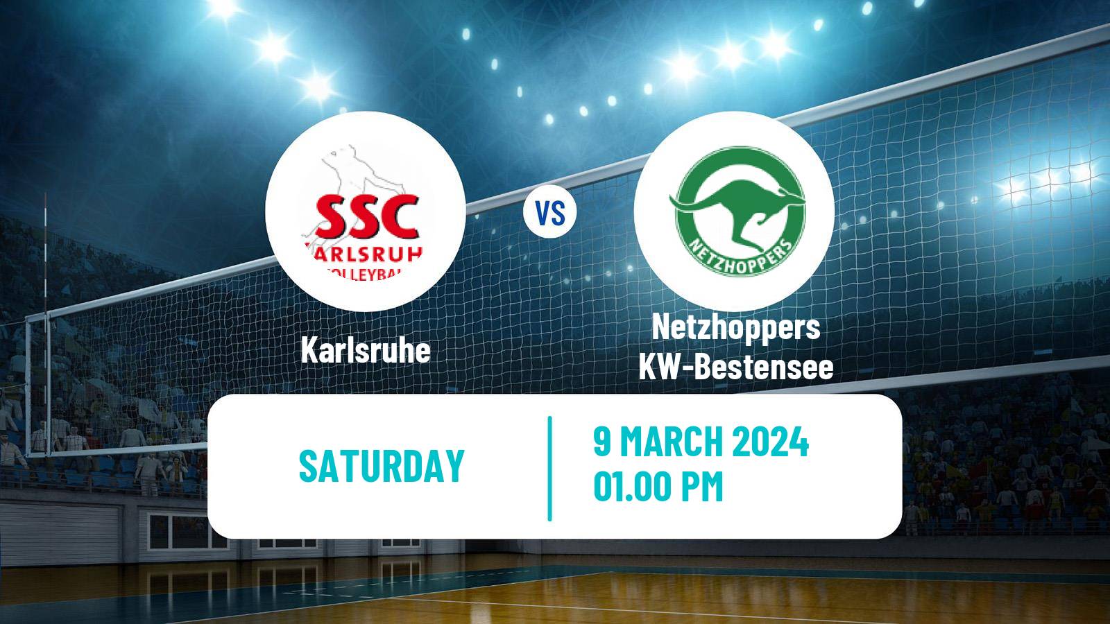 Volleyball German Bundesliga Volleyball Karlsruhe - Netzhoppers KW-Bestensee