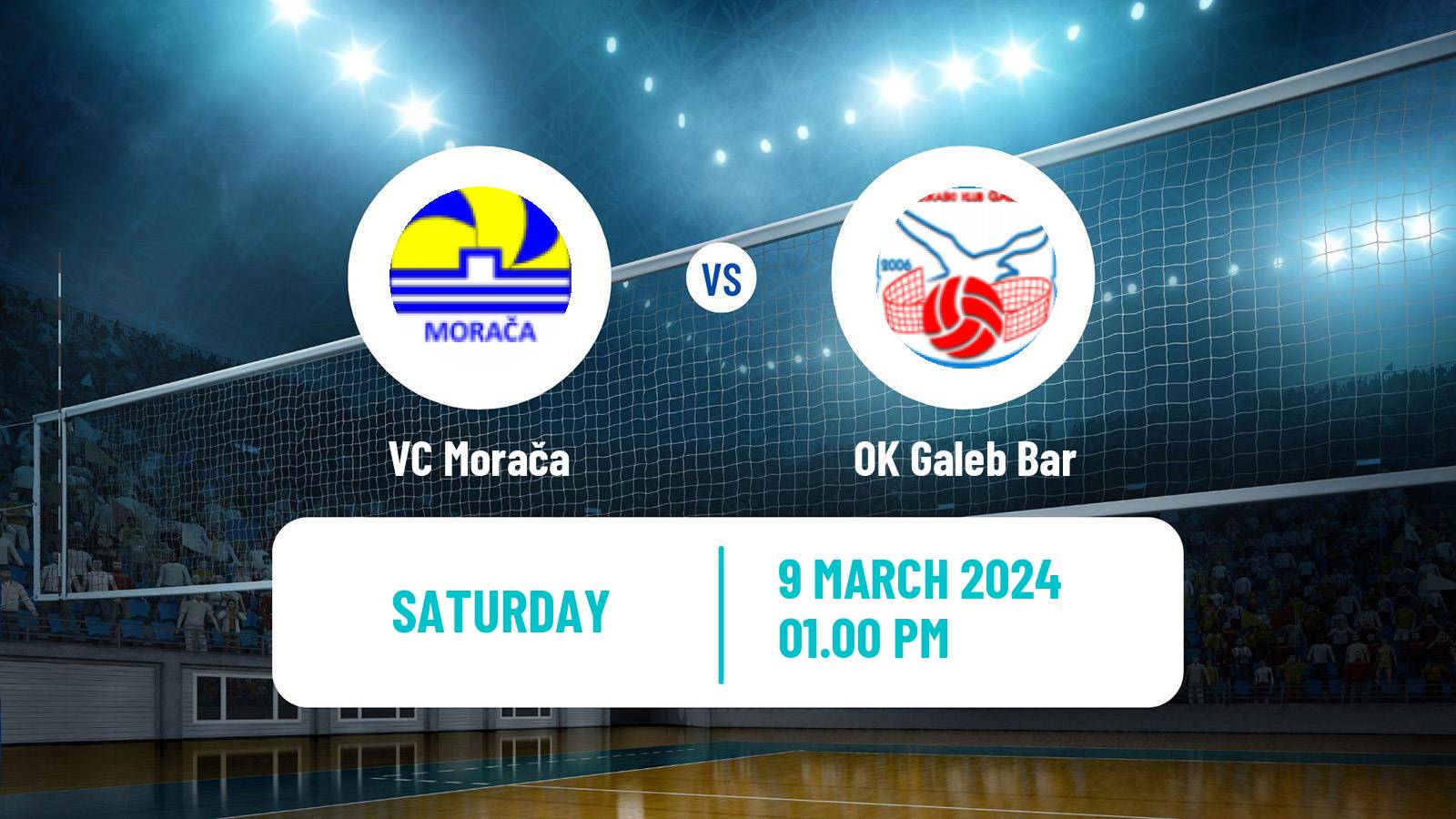 Volleyball Montenegrin Superliga Volleyball Women Morača - Galeb Bar