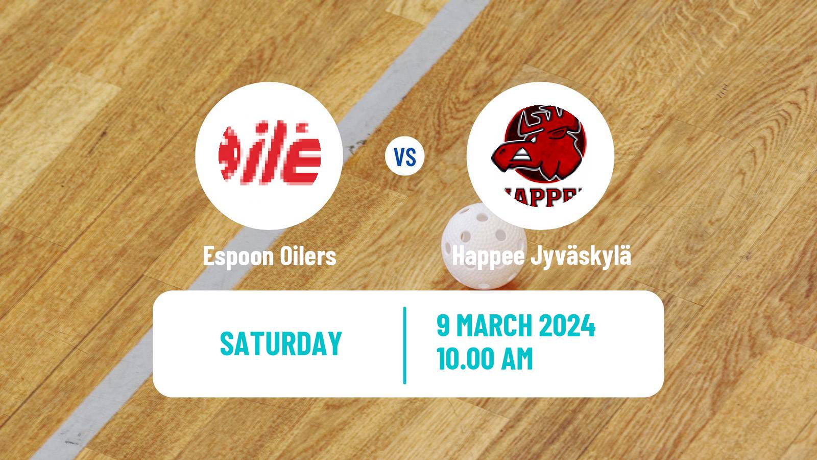 Floorball Finnish F-Liiga Espoon Oilers - Happee Jyväskylä