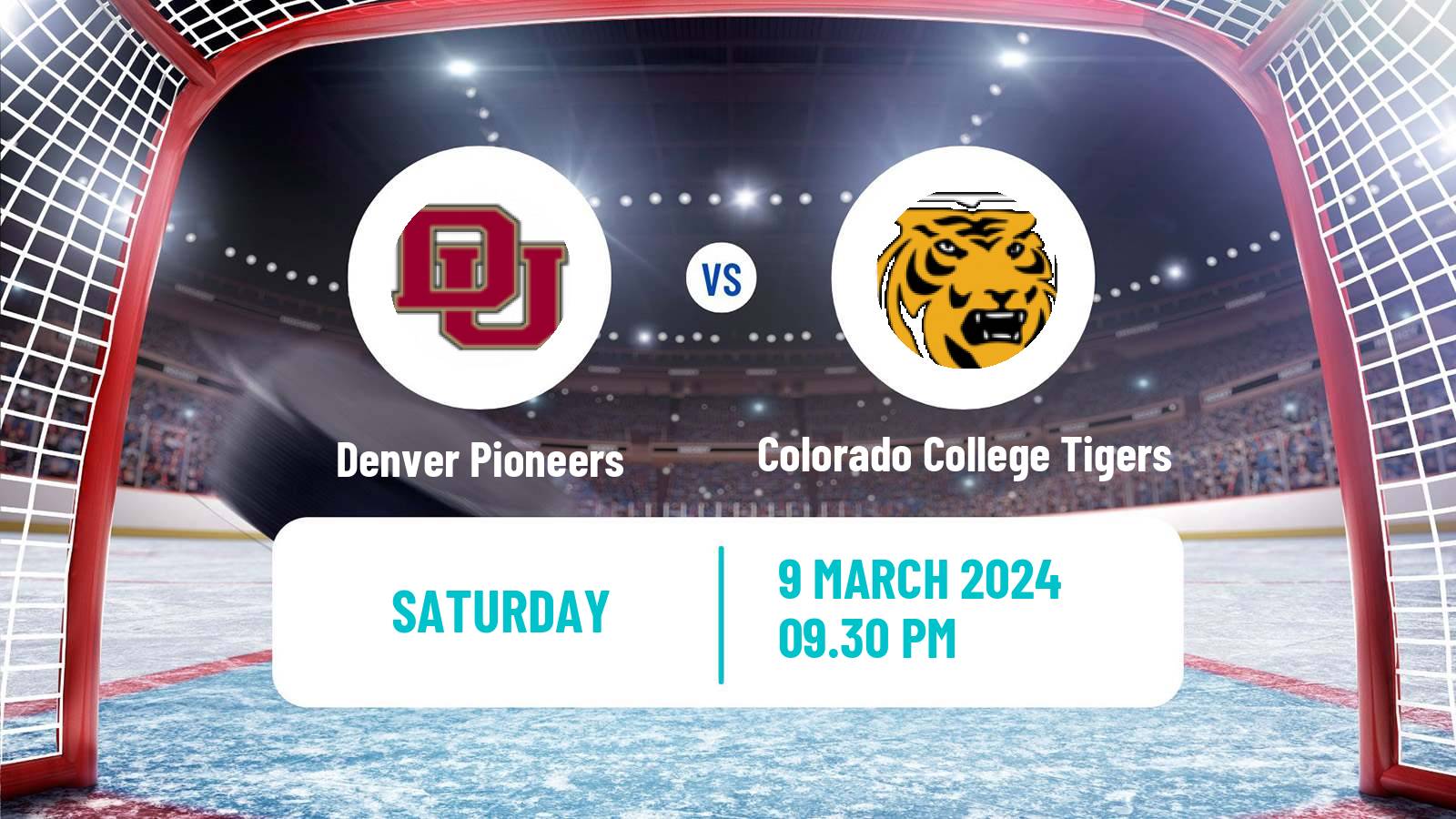 Hockey NCAA Hockey Denver Pioneers - Colorado College Tigers