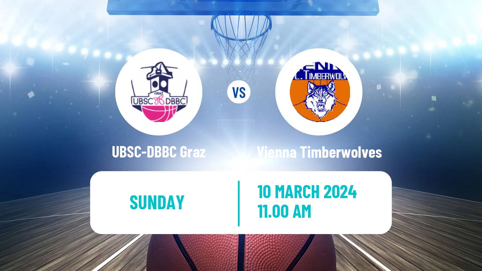 Basketball Austrian Basketball Superliga Women UBSC-DBBC Graz - Vienna Timberwolves