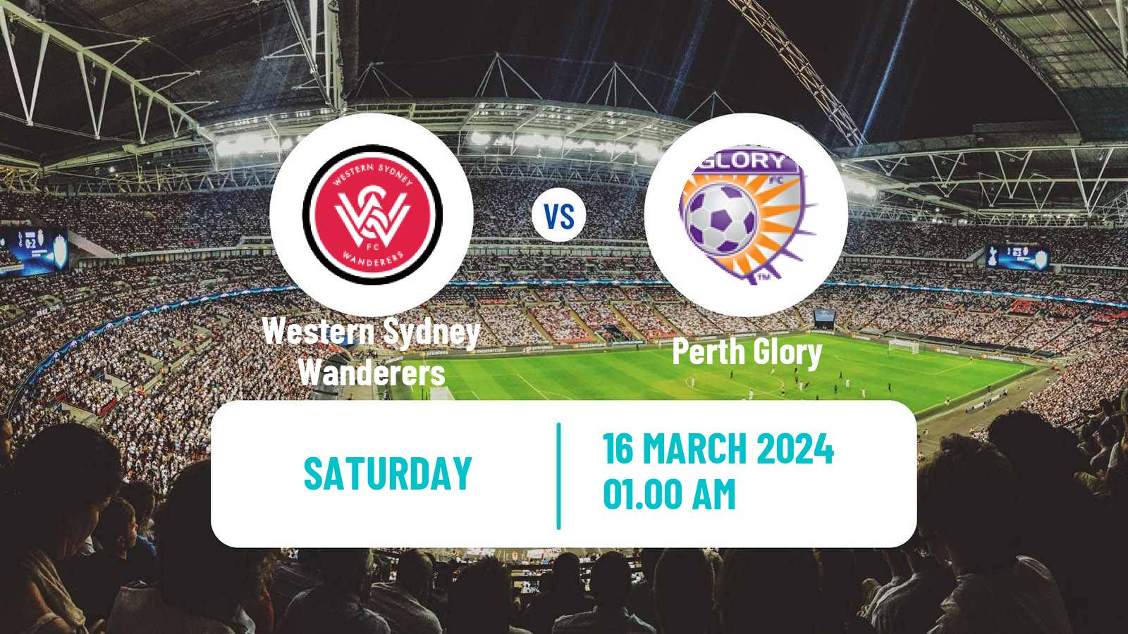 Soccer Australian A-League Women Western Sydney Wanderers - Perth Glory