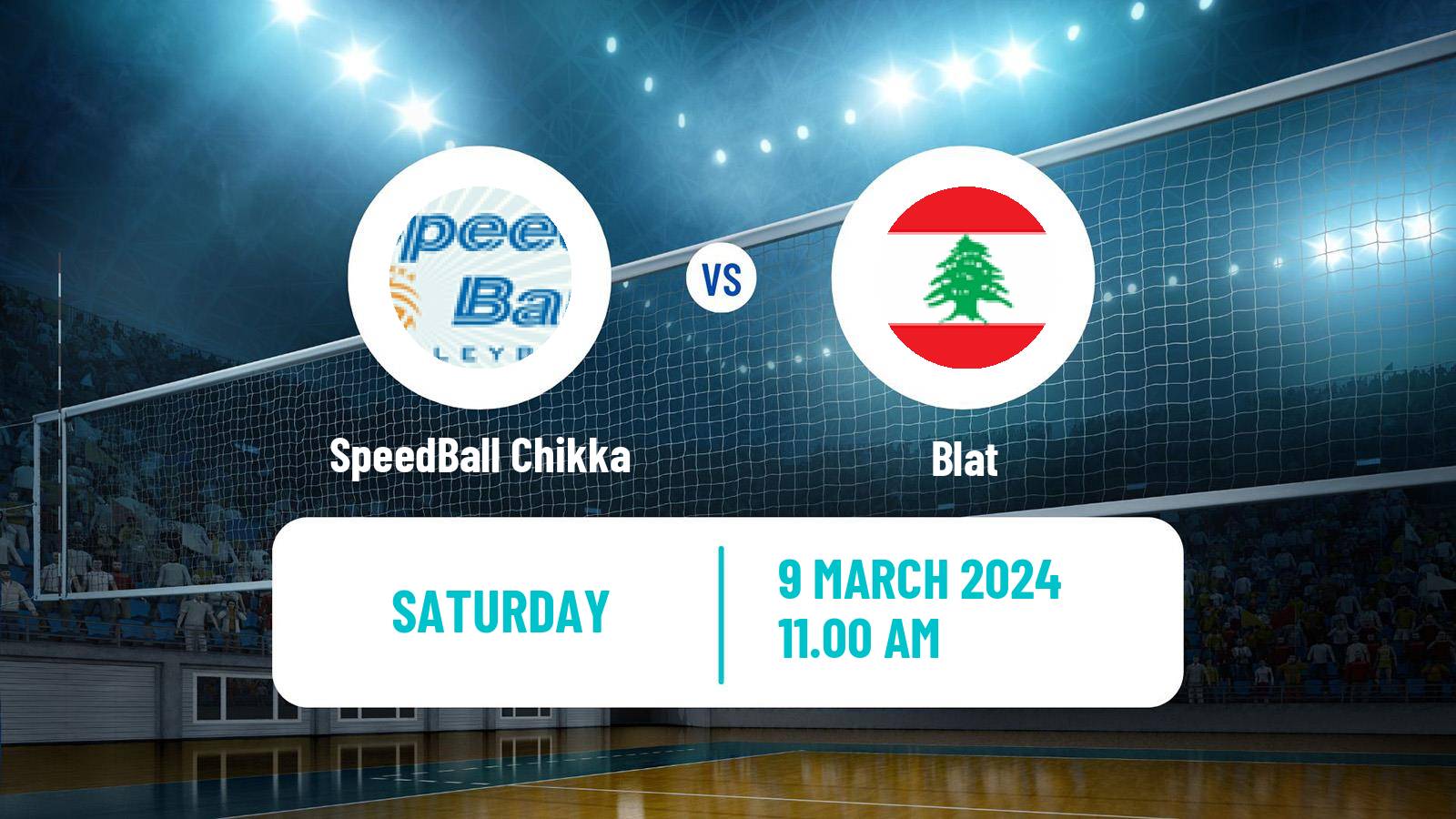 Volleyball Lebanese 1st Division Volleyball SpeedBall Chikka - Blat