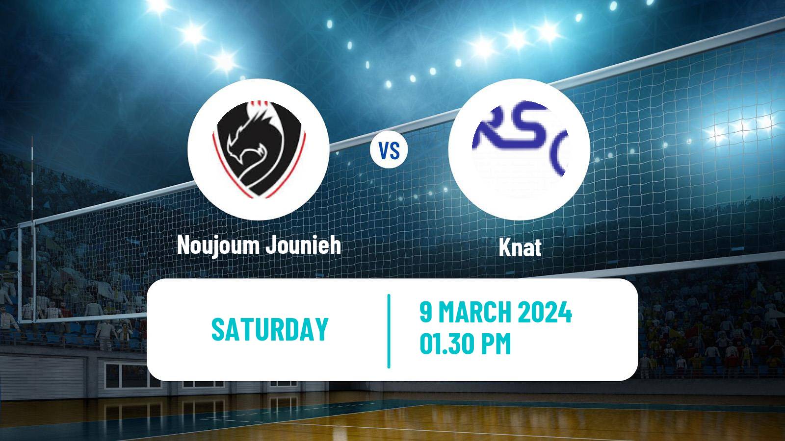 Volleyball Lebanese 1st Division Volleyball Noujoum Jounieh - Knat